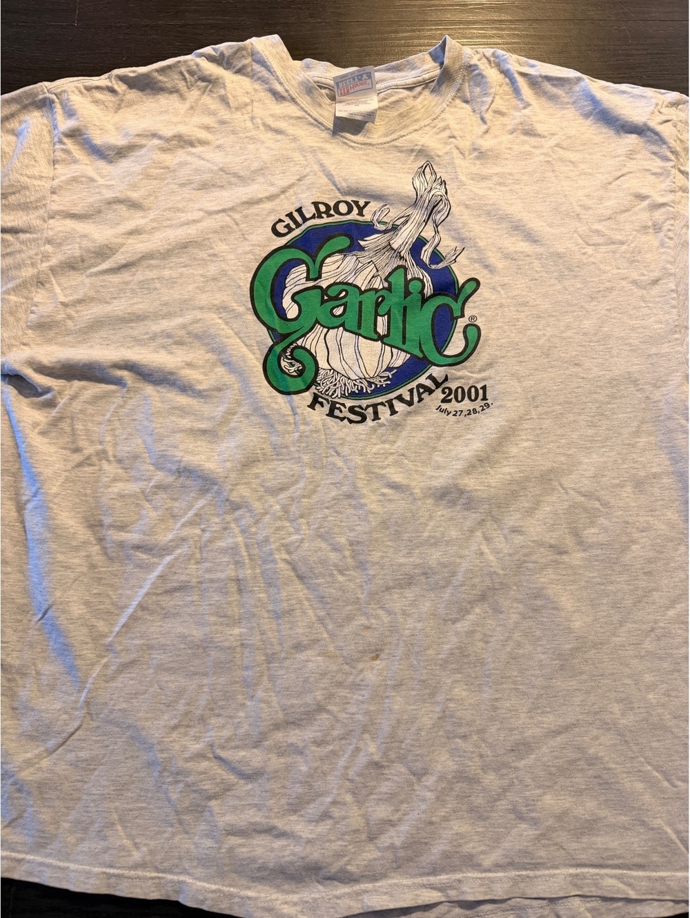 Vtg 2001 Gilroy Garlic Festival Graphic Tee XXL